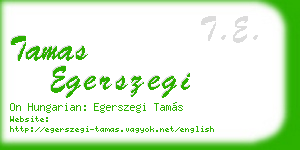 tamas egerszegi business card